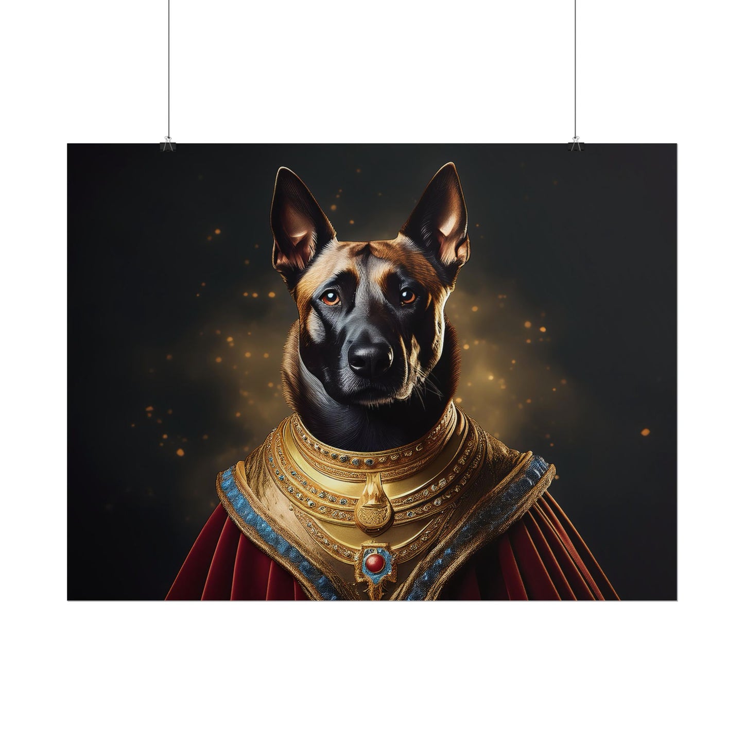 Belgian Malinois Renaissance Dog Portrait Wall Print, Art Print, Art Print, Animal Lover Home Decor, Dog Wall Art, wall art