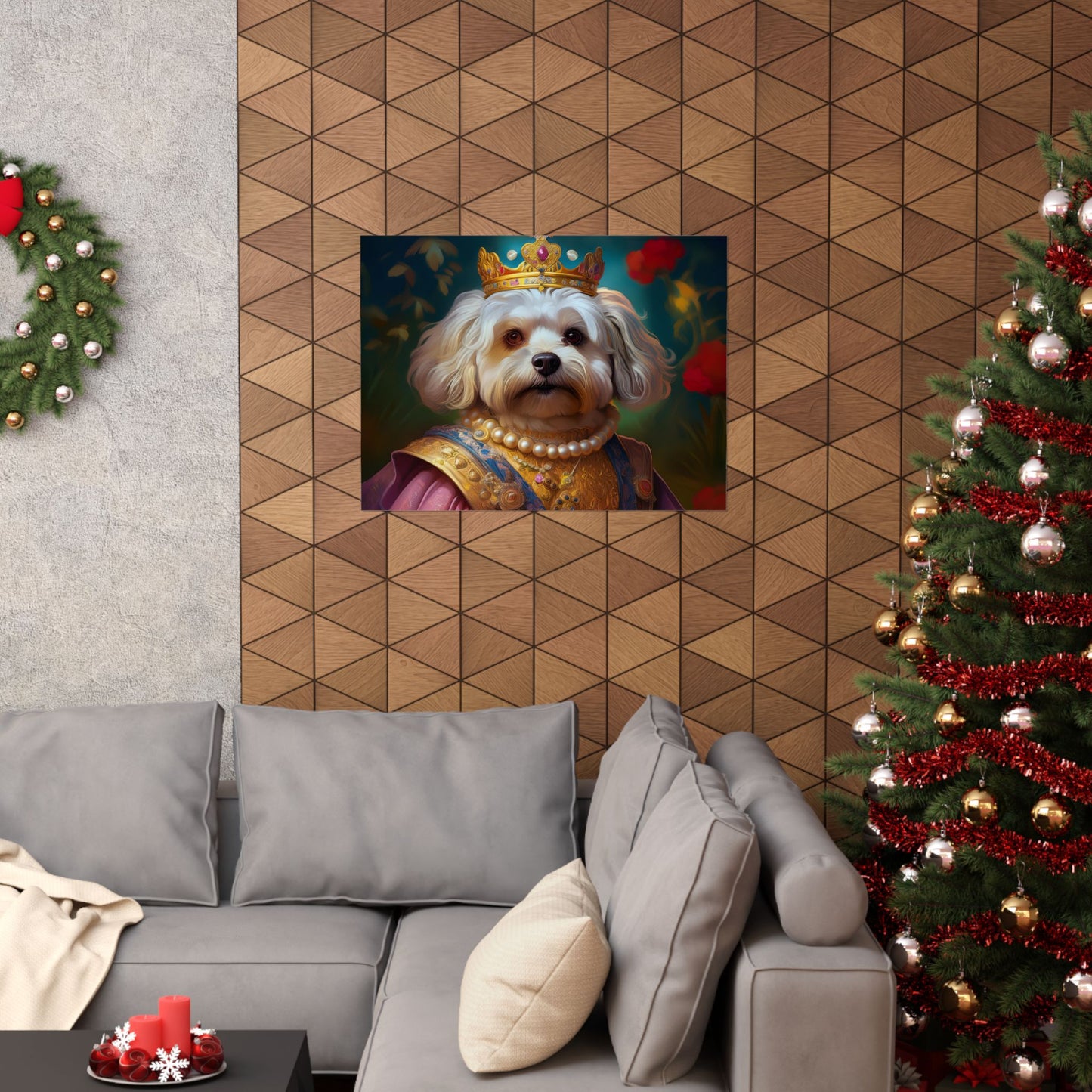 Havanese Dog Renaissance Pet Portrait Print, Wall print, wall art, Animal Lover Home Decor, Dog Wall Art