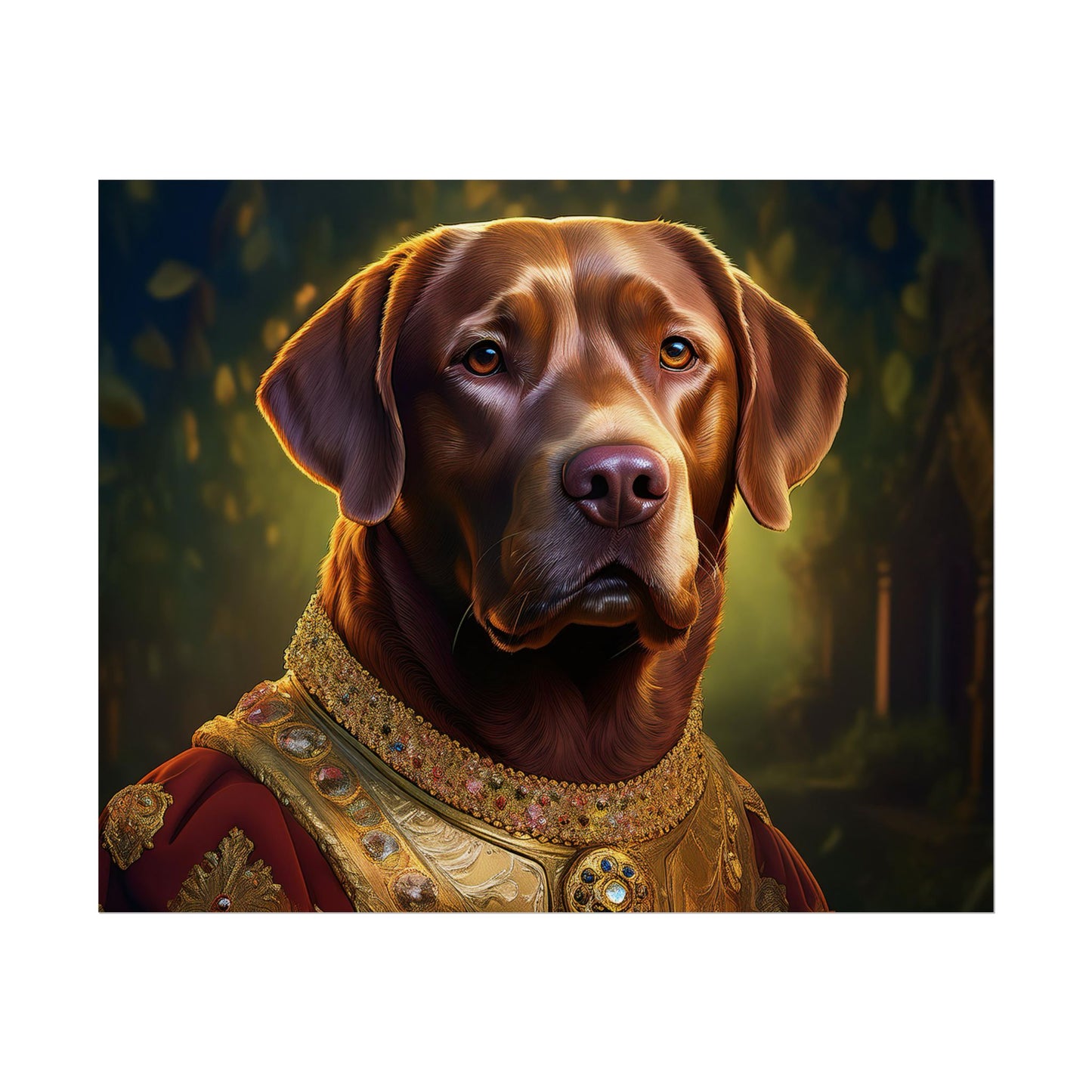 Chesapeake Bay Retriever Dog Renaissance Pet Portrait Print, Animal Lover print, Dog Wall Art, wall print, wall art
