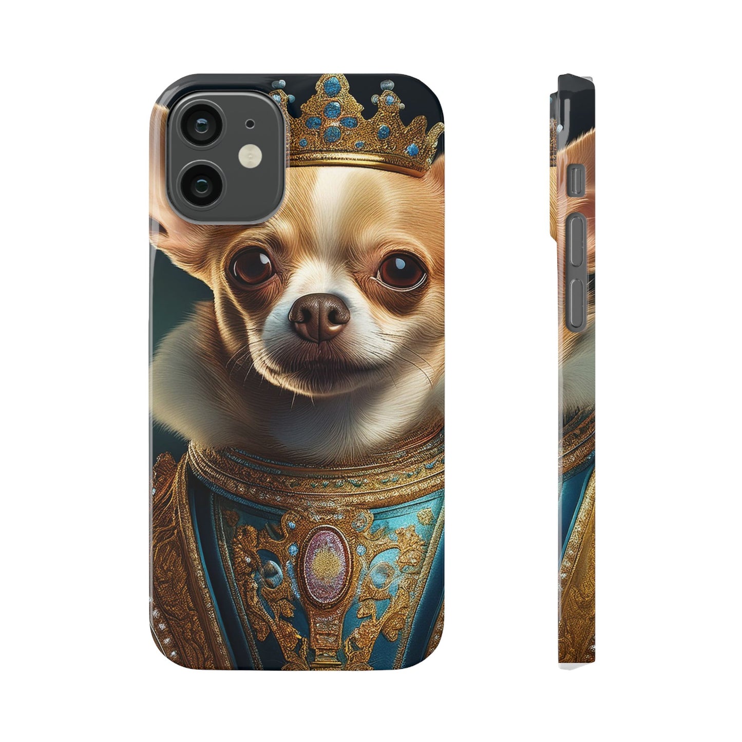 Chihuahua Renassaince Dog Portrait Slim Phone Case