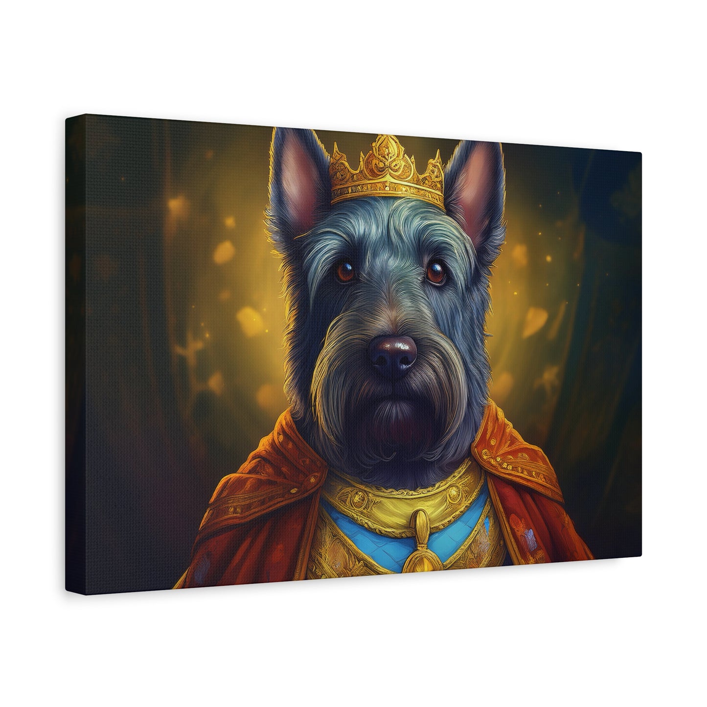 Scottish Terrier Renaissance Pet Portrait on Canvas | Wall art, wall print, dog portrait, dog art