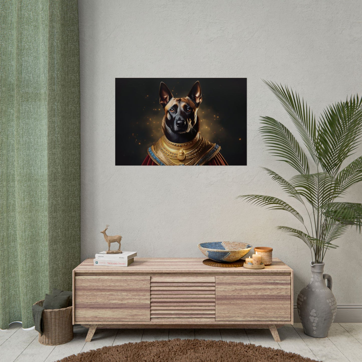 Belgian Malinois Renaissance Dog Portrait Wall Print, Art Print, Art Print, Animal Lover Home Decor, Dog Wall Art, wall art