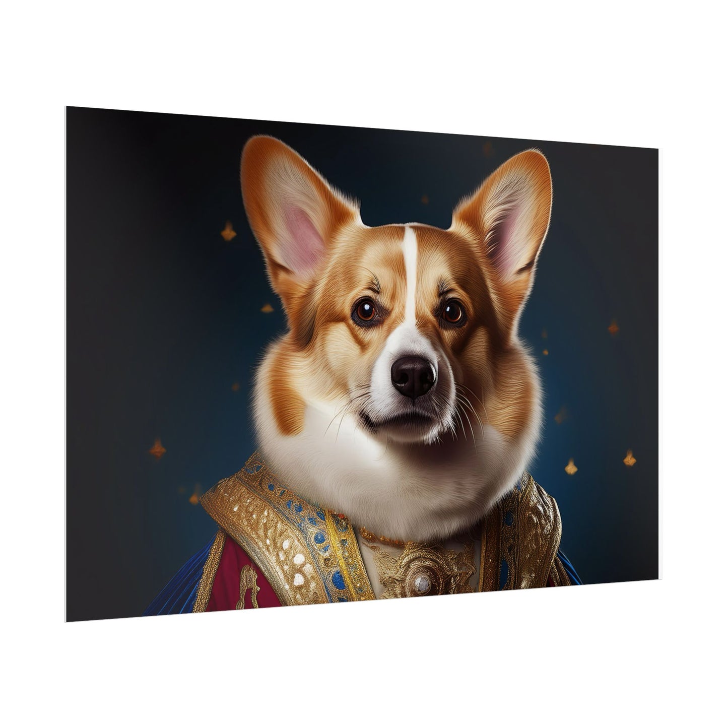 Pembroke Welsh Corgi Renaissance Pet Portrait Print | Wall Art | Wall Print | Dog Art
