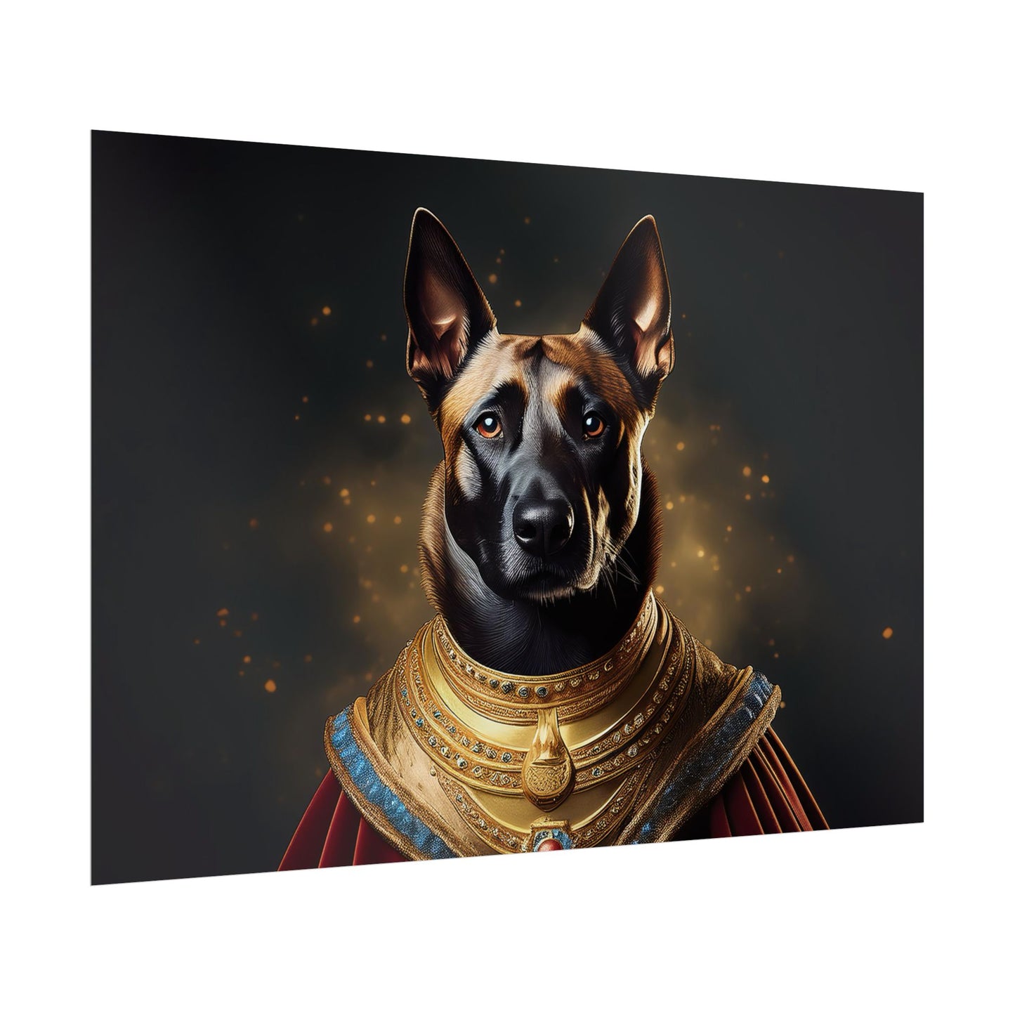 Belgian Malinois Renaissance Dog Portrait Wall Print, Art Print, Art Print, Animal Lover Home Decor, Dog Wall Art, wall art