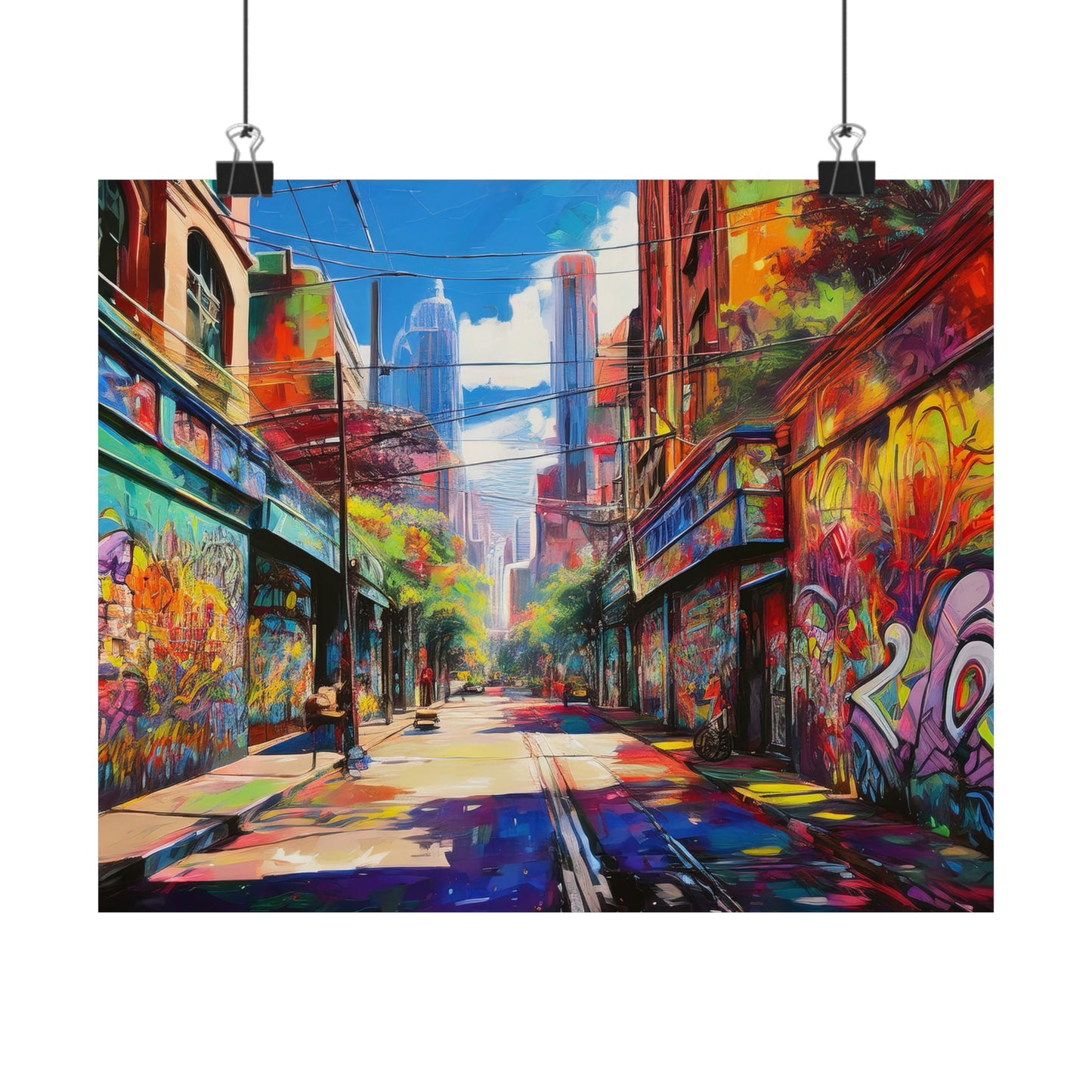Melbourne Street Graffiti Australia Print | Style 2 | Wall Art | Wall Print