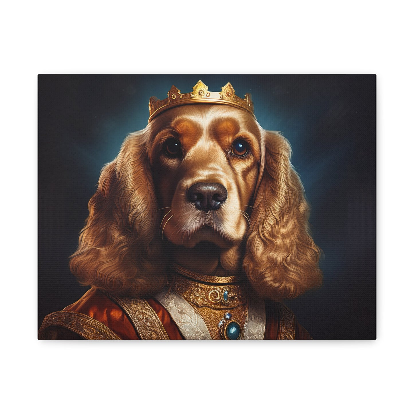 Cocker Spaniel Renaissance Pet Portrait on Canvas | Wall art | wall print