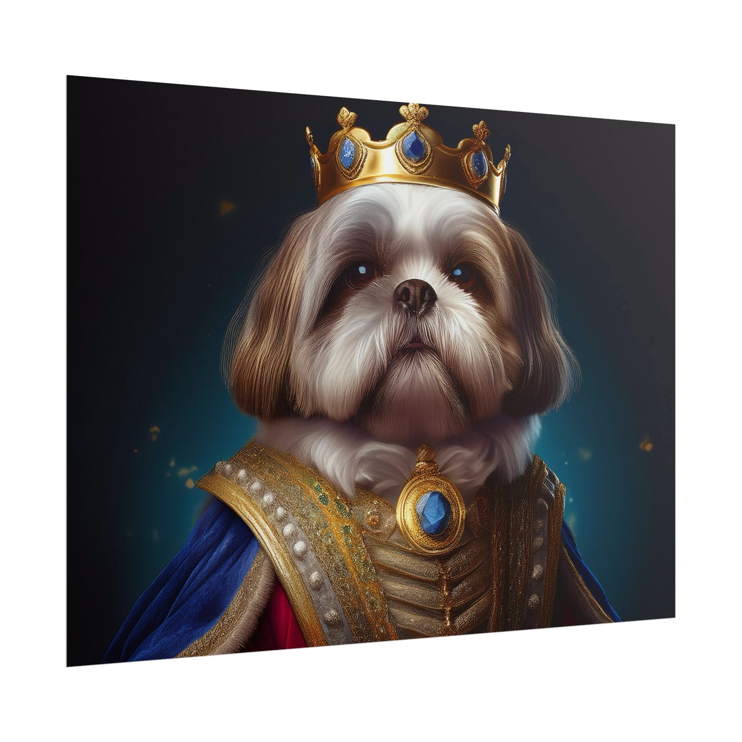Shih Tzu Renaissance Pet Portrait Print | Dog Lover Wall Art | Dog Memorial Gift | Wall Art | Wall Print
