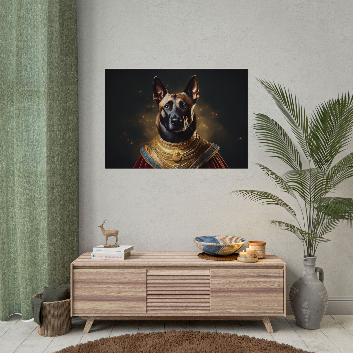 Belgian Malinois Renaissance Dog Portrait Wall Print, Art Print, Art Print, Animal Lover Home Decor, Dog Wall Art, wall art