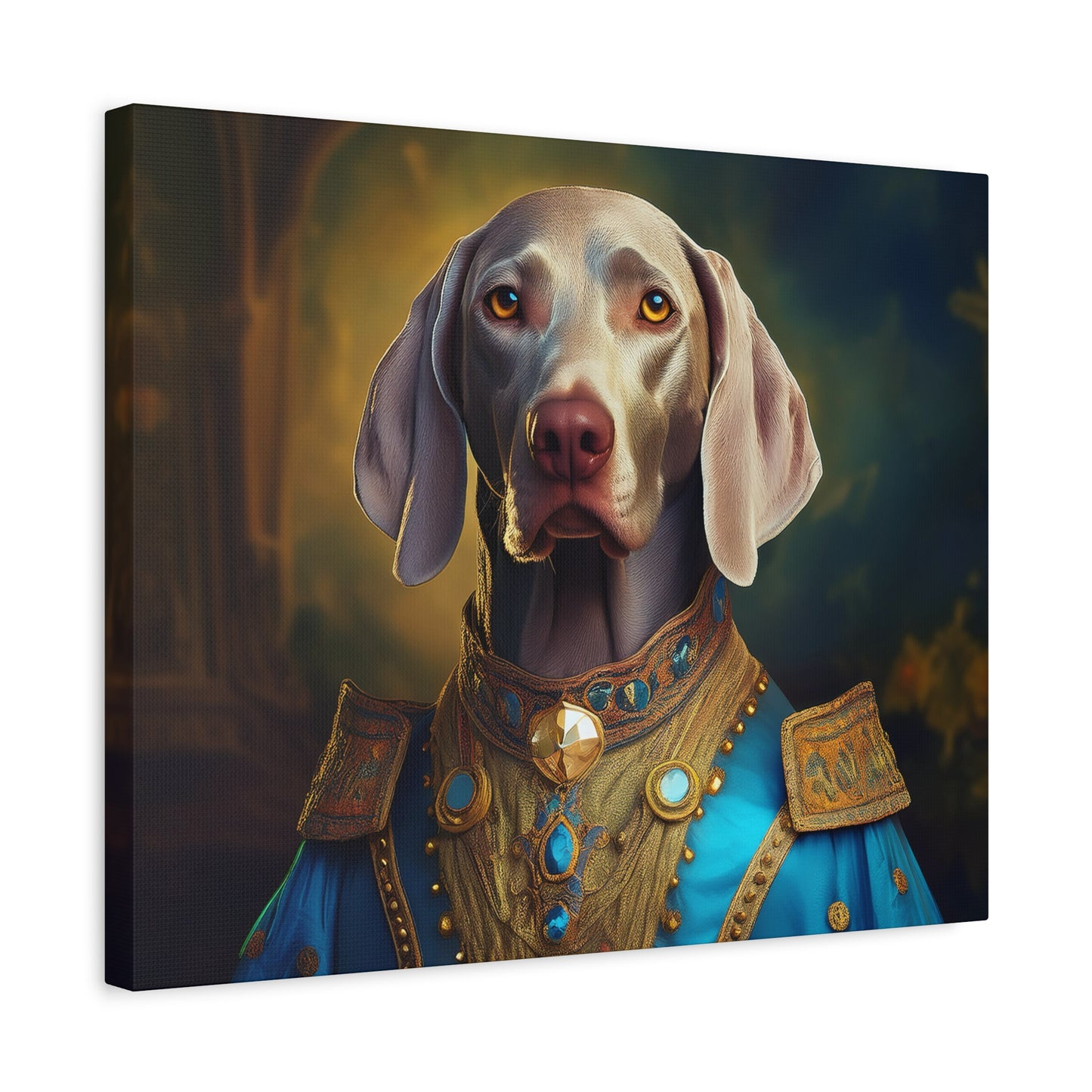 Weimaraner Renaissance Pet Portrait on Canvas - wall art, wall print, dog portrait, dog art