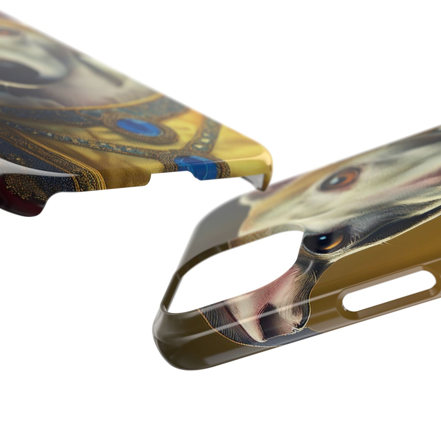 Whippet Renaissance Dog Portrait Slim Phone Case