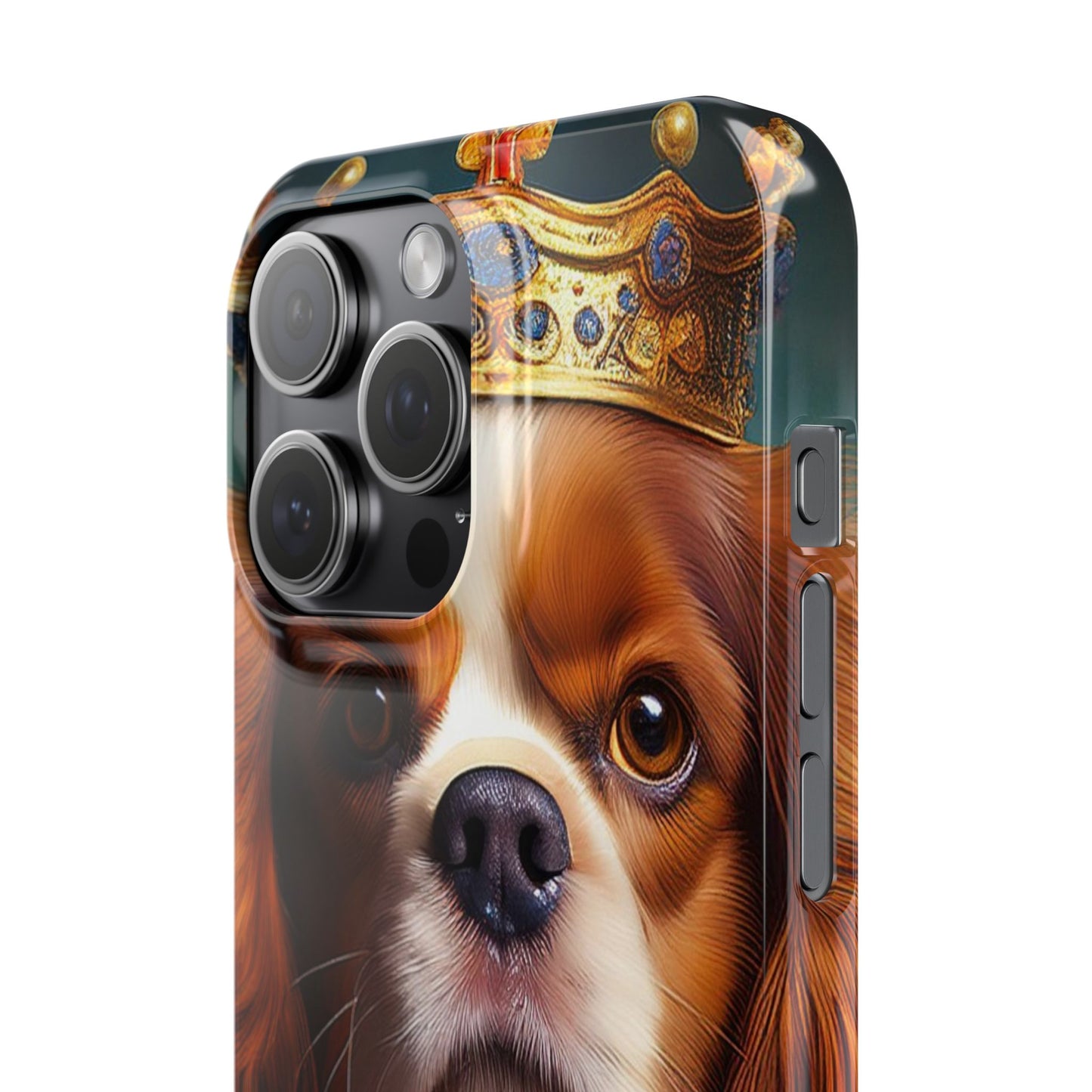 Cavalier King Charles Renaissance Dog Portrait Slim Phone Case