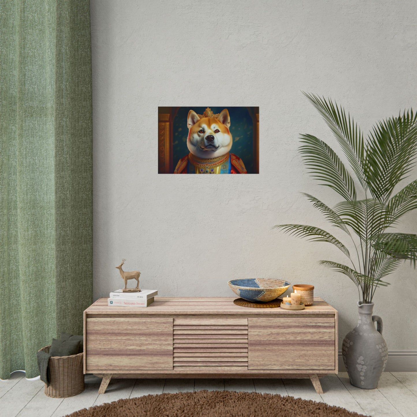 Shiba Dog Renaissance Portrait Print, Art Print, Wall Decor Gift, Animal Lover Home Decor, wall prints, wall art