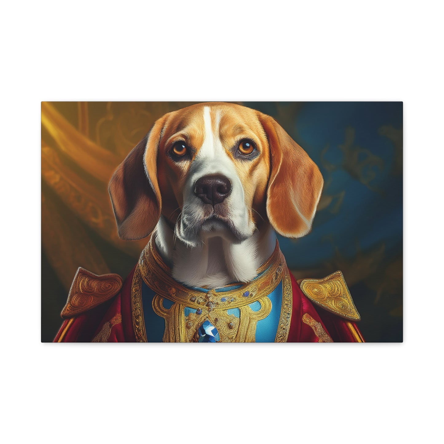 Beagle Renaissance Pet Dog Portrait - Canvas, wall art, wall print, dog portrait, dog art