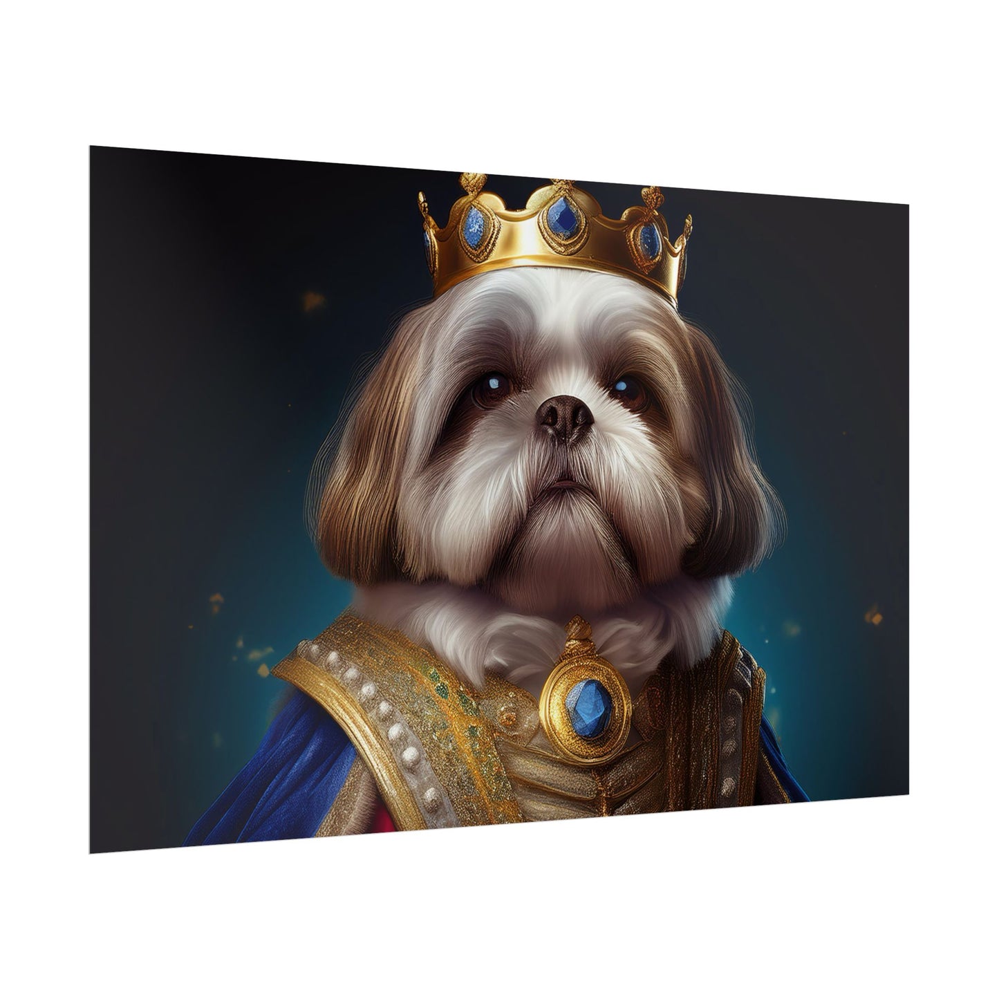 Shih Tzu Renaissance Pet Portrait Print | Dog Lover Wall Art | Dog Memorial Gift | Wall Art | Wall Print