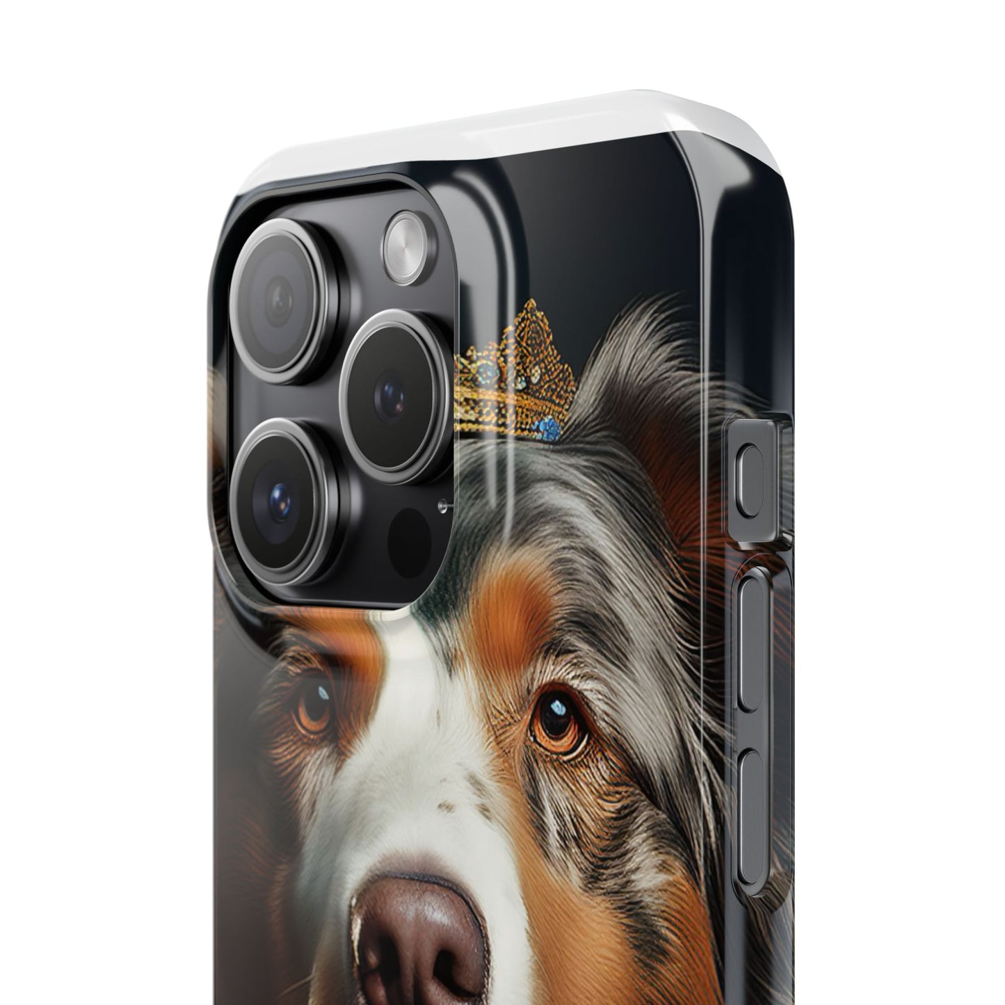 Australian Shepherd Renaissance Dog Portrait Slim Phone Case