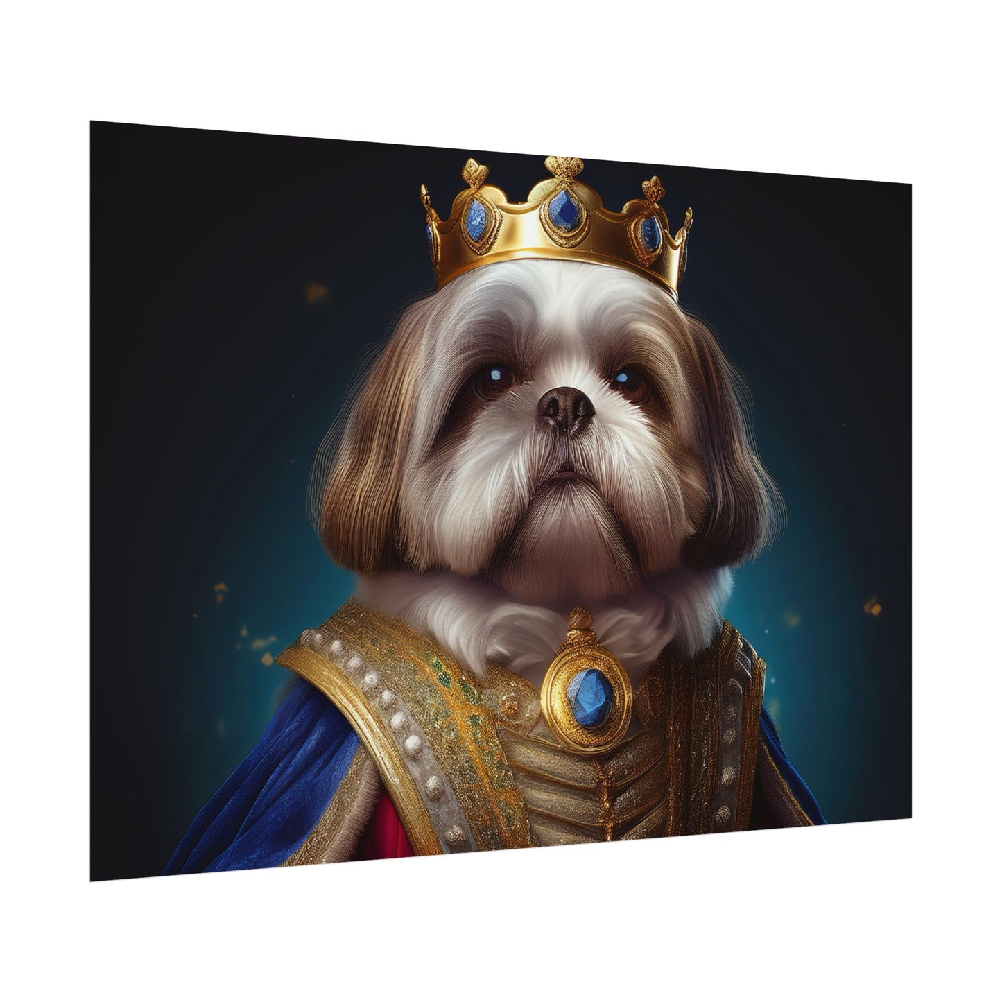 Shih Tzu Renaissance Pet Portrait Print | Dog Lover Wall Art | Dog Memorial Gift | Wall Art | Wall Print