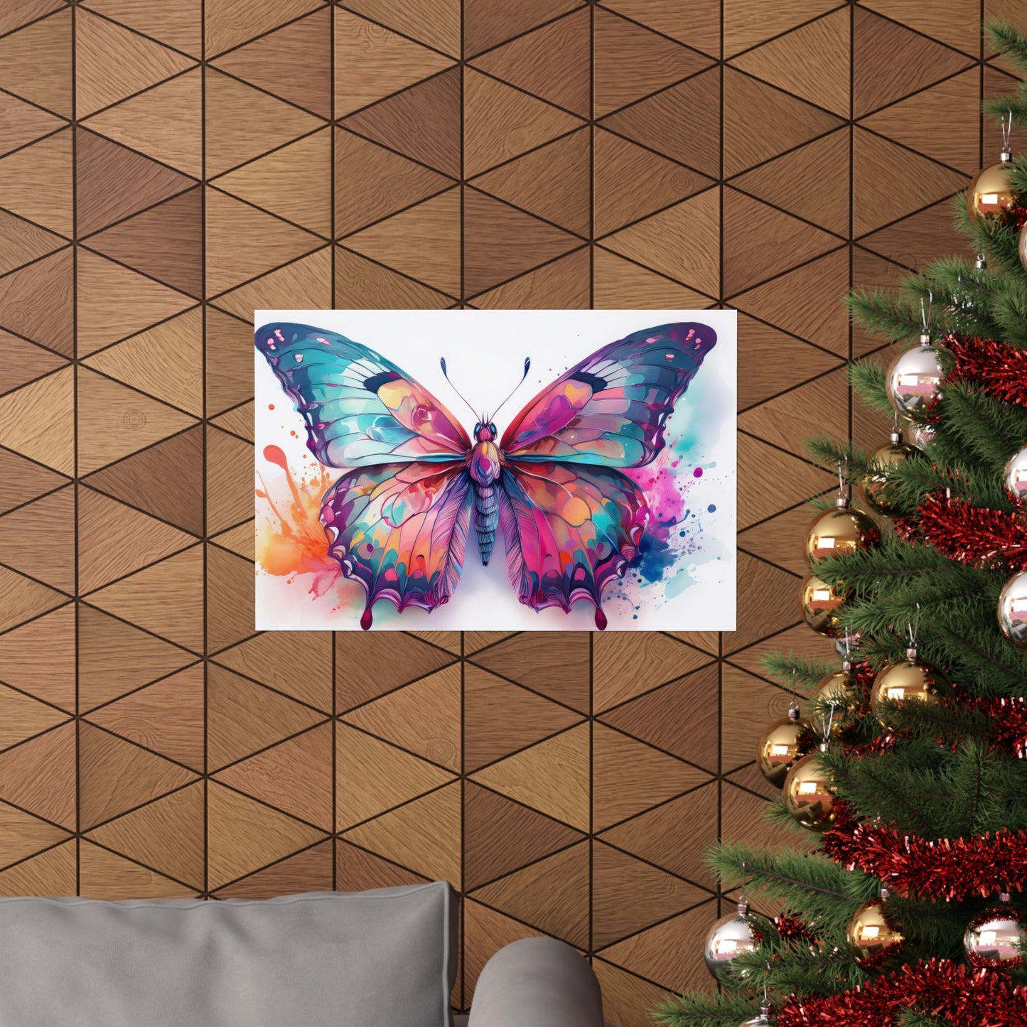 Colorful Butterfly Alcohol Ink Wall Art | Butterfly wall art | Wall Art | Wall Print