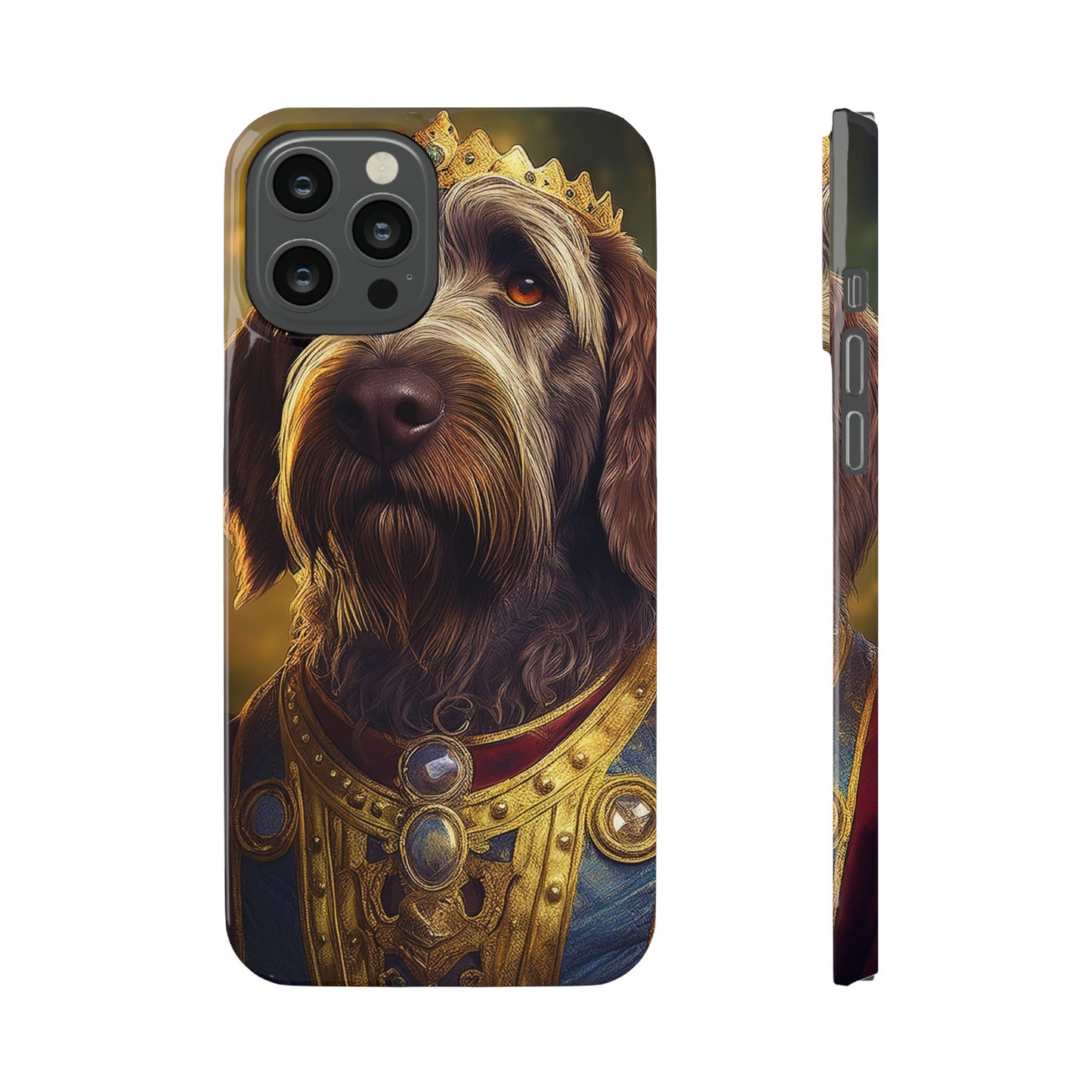 Wirehaired Pointing Griffon Renassaince Dog Portrait Slim Phone Case