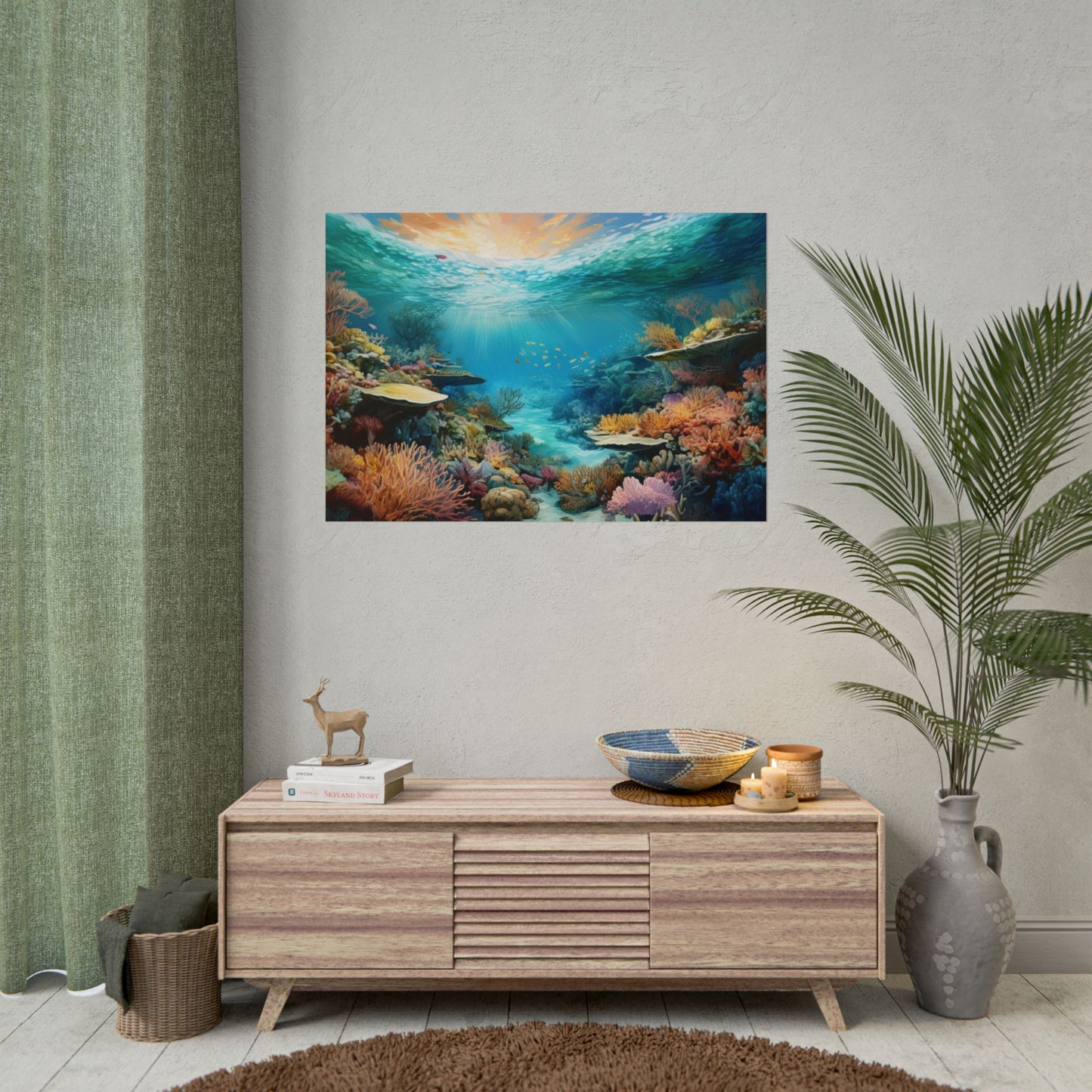 Great Barrier Reef Australia Coastal Print | Style 2 | Wall Art | Wall Print