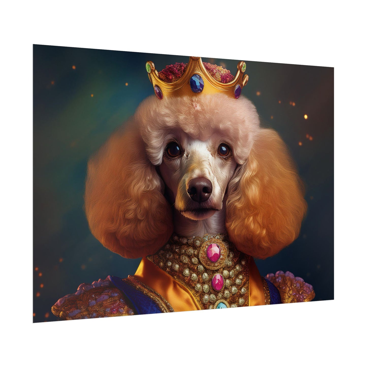 Poodle Dog Renaissance Pet Portrait, Dog Lover Gift, Animal Lover, Home Decor, Wall Art, Wall Print