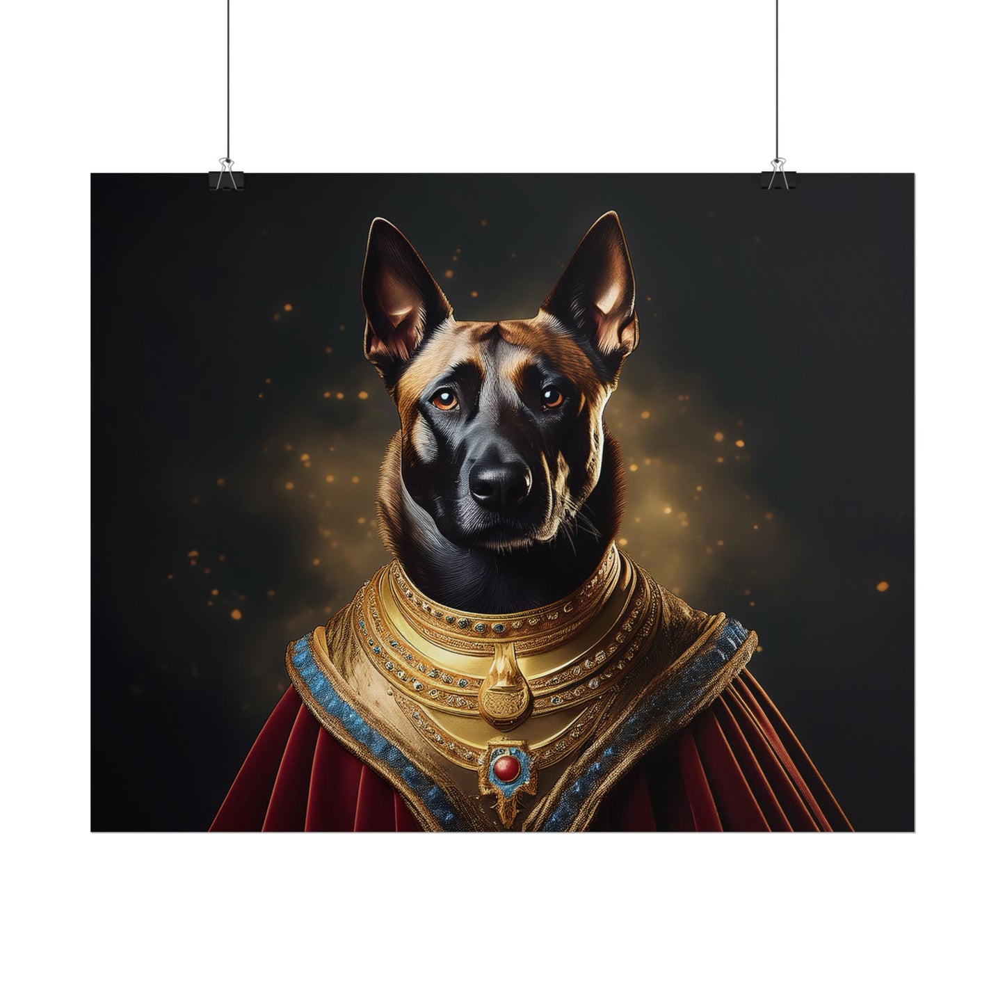 Belgian Malinois Renaissance Dog Portrait Wall Print, Art Print, Art Print, Animal Lover Home Decor, Dog Wall Art, wall art