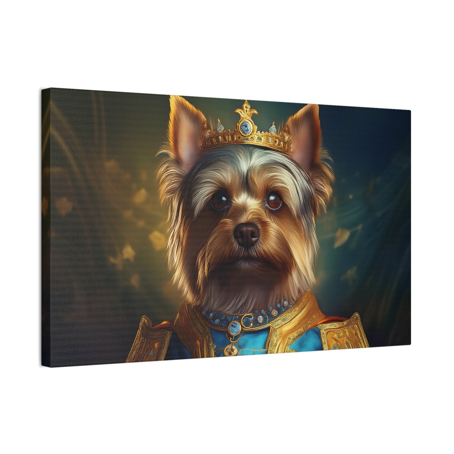 Yorkshire Terrier Renaissance Pet Portrait on Canvas | Wall Art | Wall Print | Dog Art