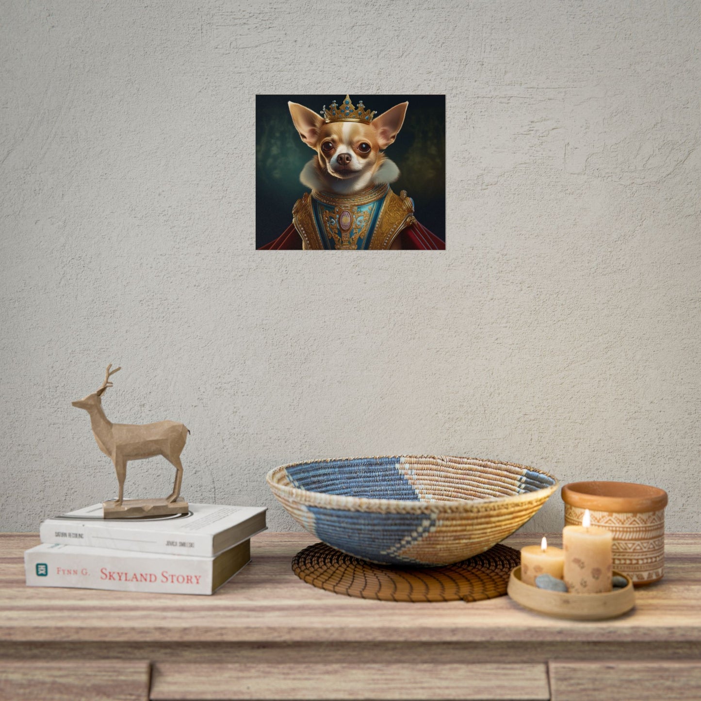 Chihuahua Dog Renaissance Pet Portrait Print | Wall print | Wall art