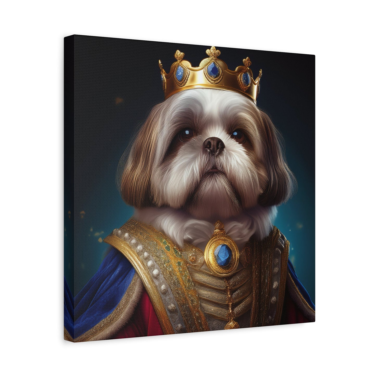 Shih Tzu Renaissance Pet Portrait on Canvas | wall art, wall print, dog portrait, dog art