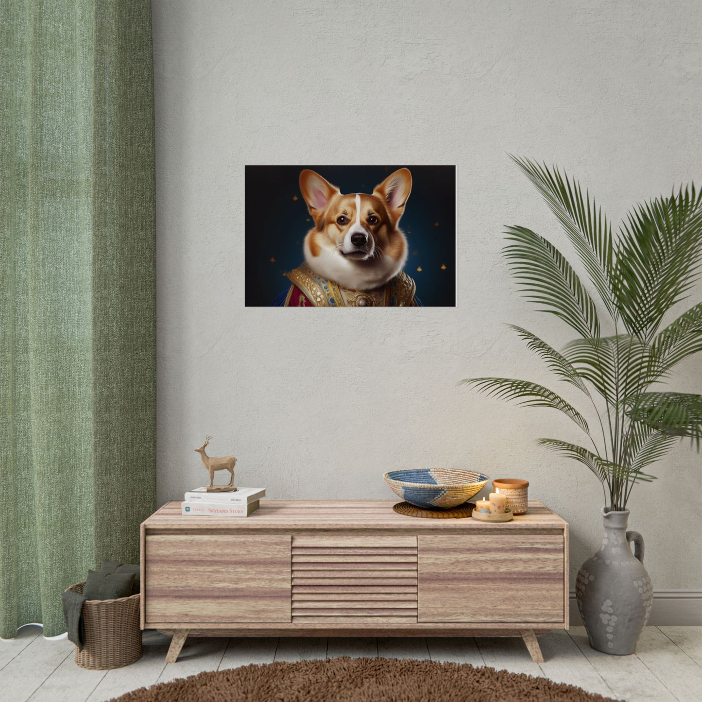 Pembroke Welsh Corgi Renaissance Pet Portrait Print | Wall Art | Wall Print | Dog Art