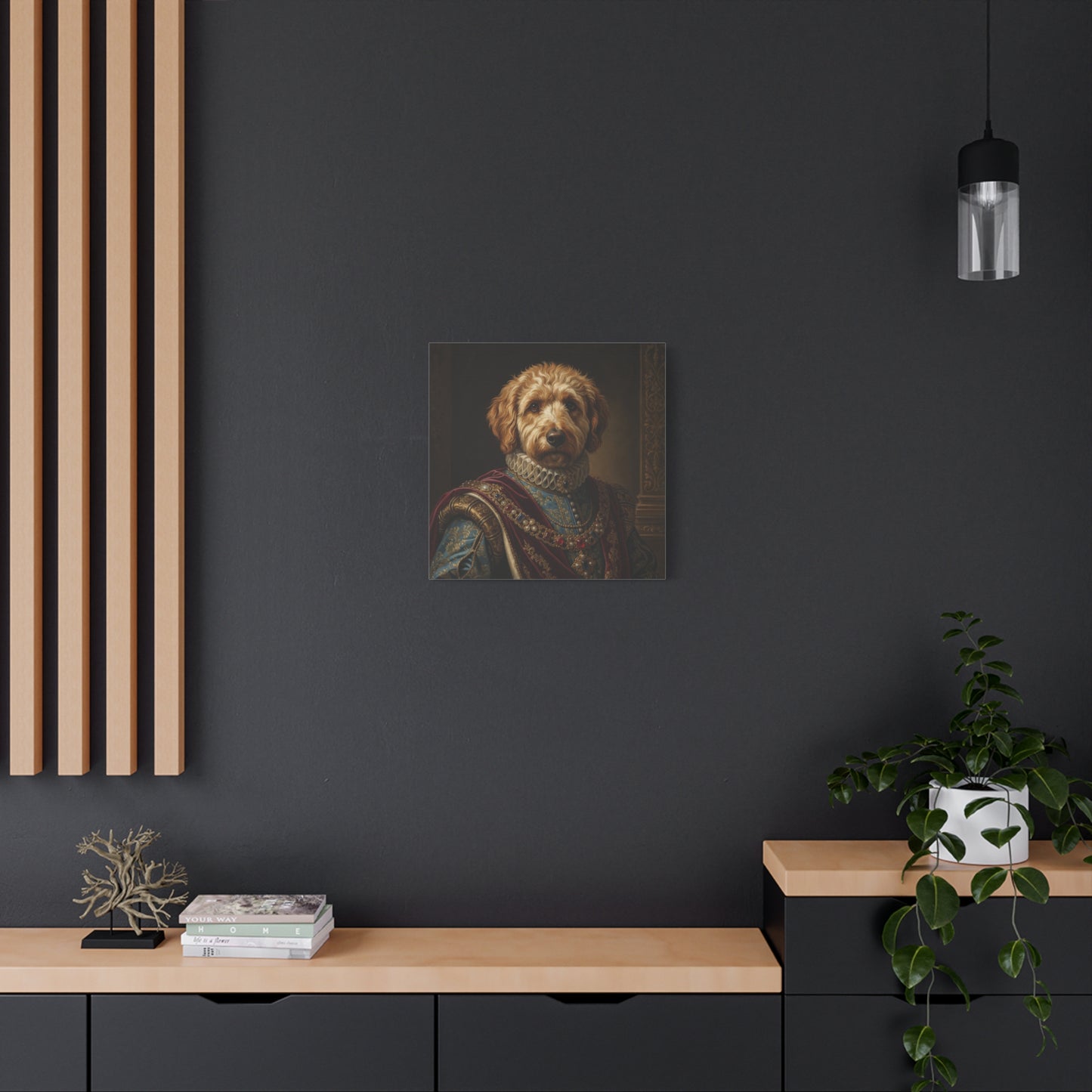 Labradoodle Renaissance Pet Portrait Canvas, Dog Wall Art, Home Décor, Pet Lovers Gift, Animal Artwork, Canine Decor