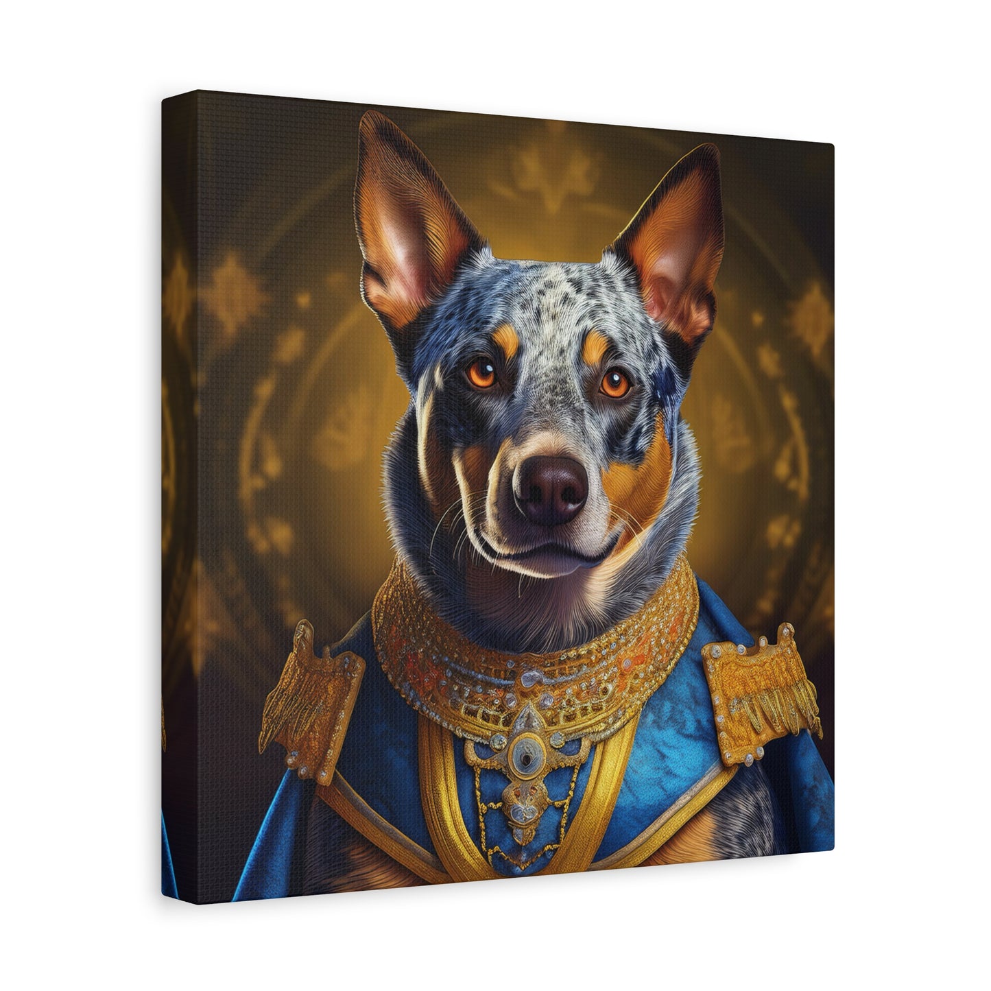 Australian Cattle Dog Renaissance Pet Portrait on Canvas | wall art | wall print