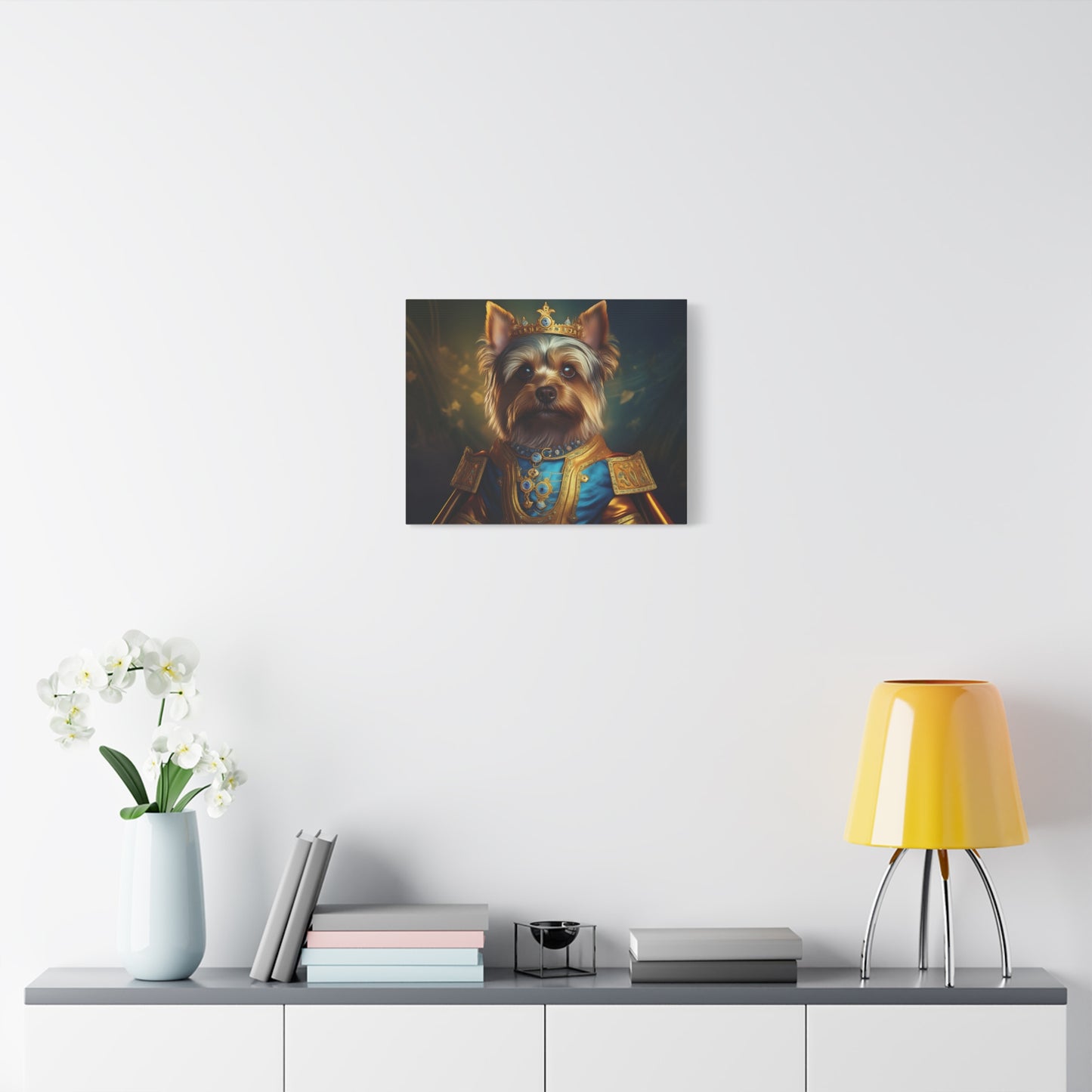 Yorkshire Terrier Renaissance Pet Portrait on Canvas | Wall Art | Wall Print | Dog Art