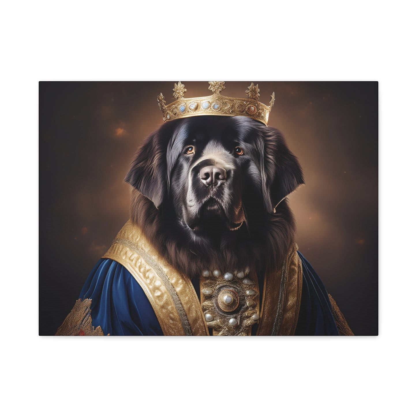 Newfoundland Renaissance Pet Portrait on Canvas | wall art | wall print