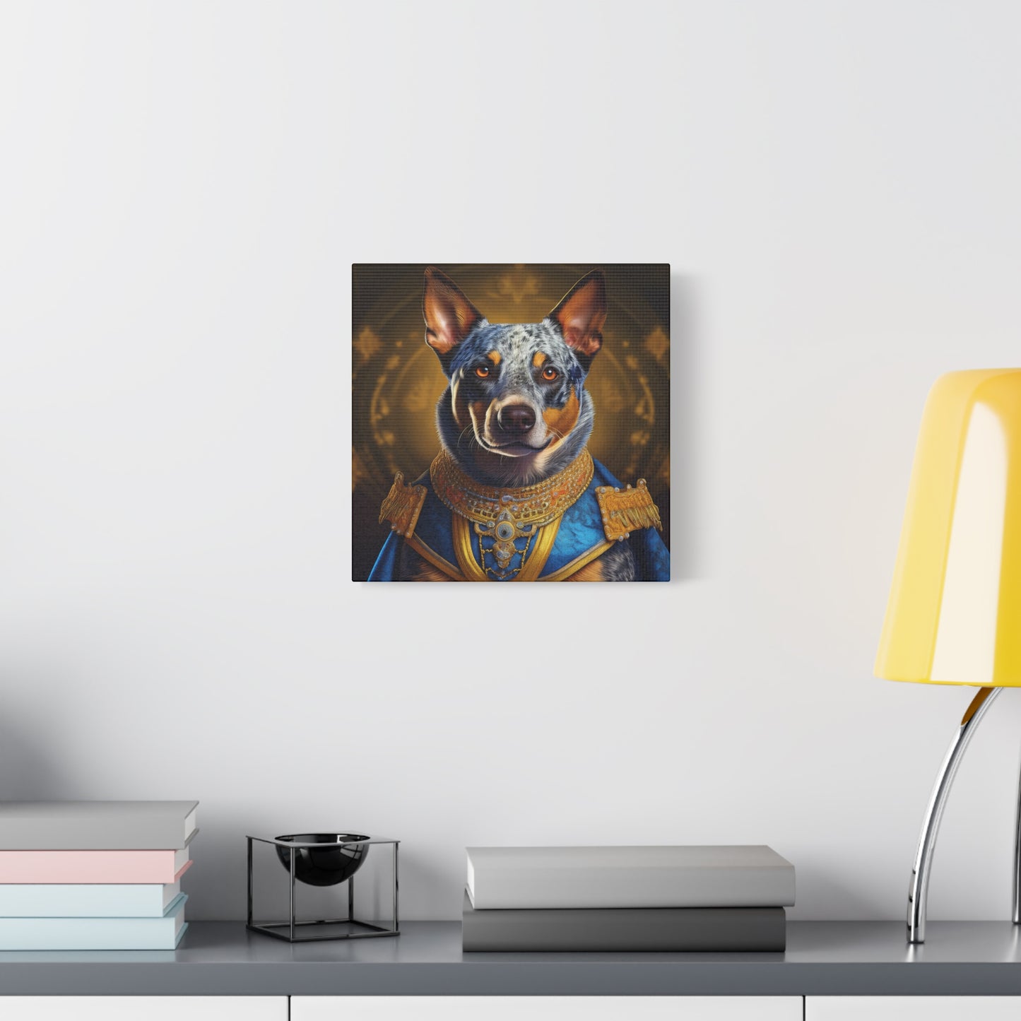 Australian Cattle Dog Renaissance Pet Portrait on Canvas | wall art | wall print