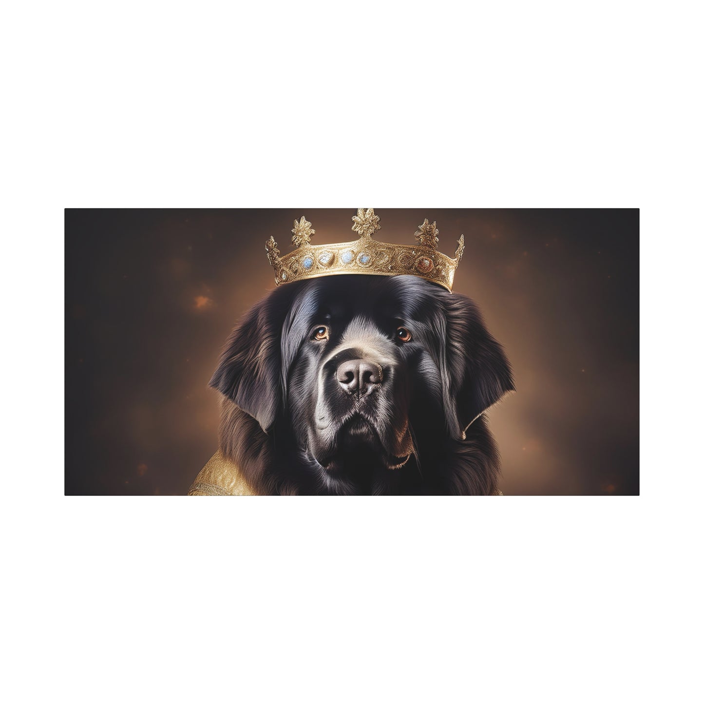 Newfoundland Renaissance Pet Portrait on Canvas | wall art | wall print