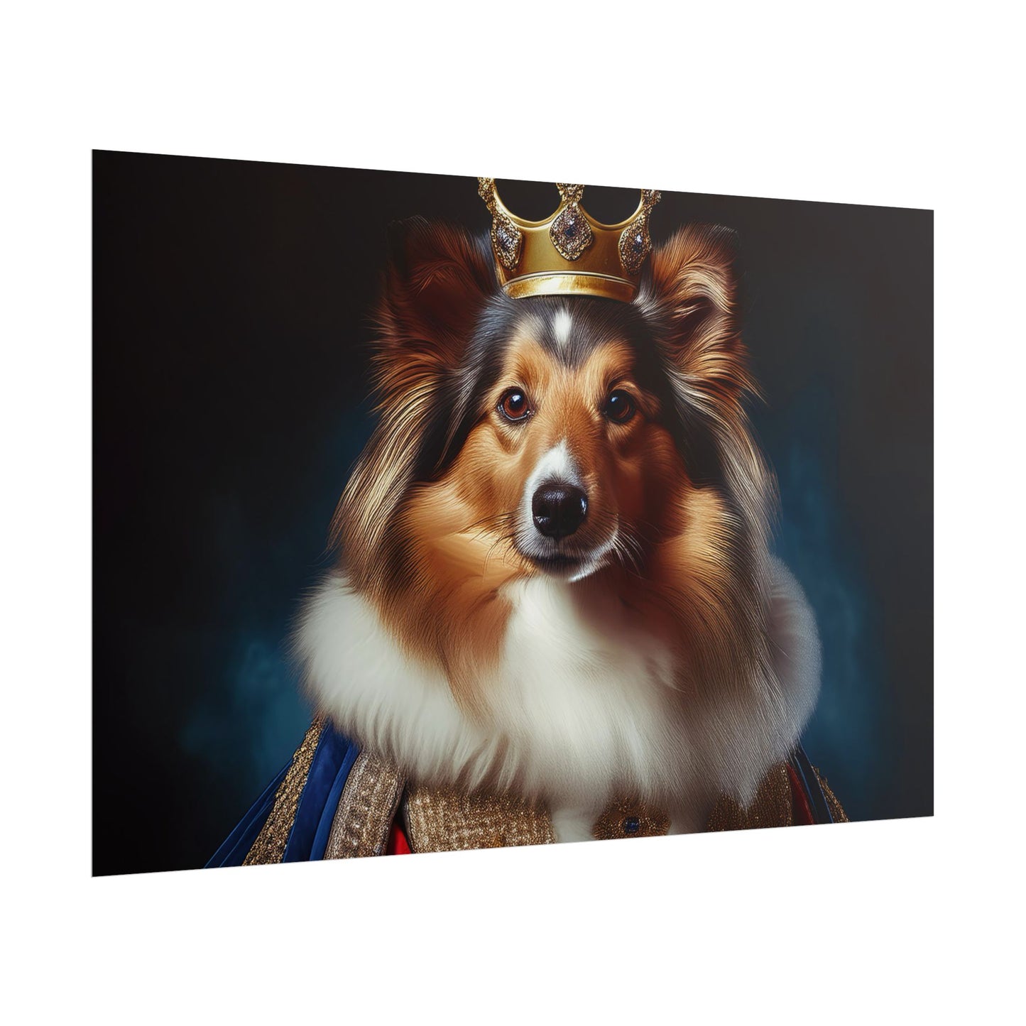Shetland Sheepdog Renaissance Dog Portrait Art Print, Wall Decor Gift, Animal Lover Home Decor, Dog Wall Art