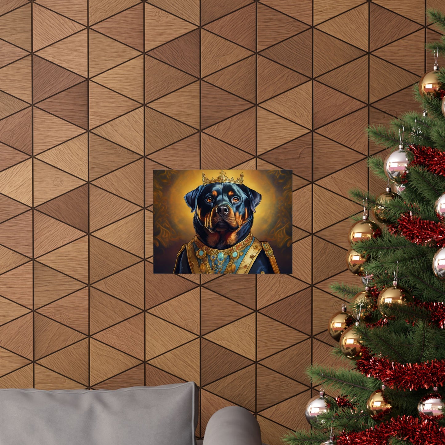 Rottweiler Renaissance Dog Portrait Art Print, Wall Decor Gift, Animal Lover Home Decor, Dog Wall Art