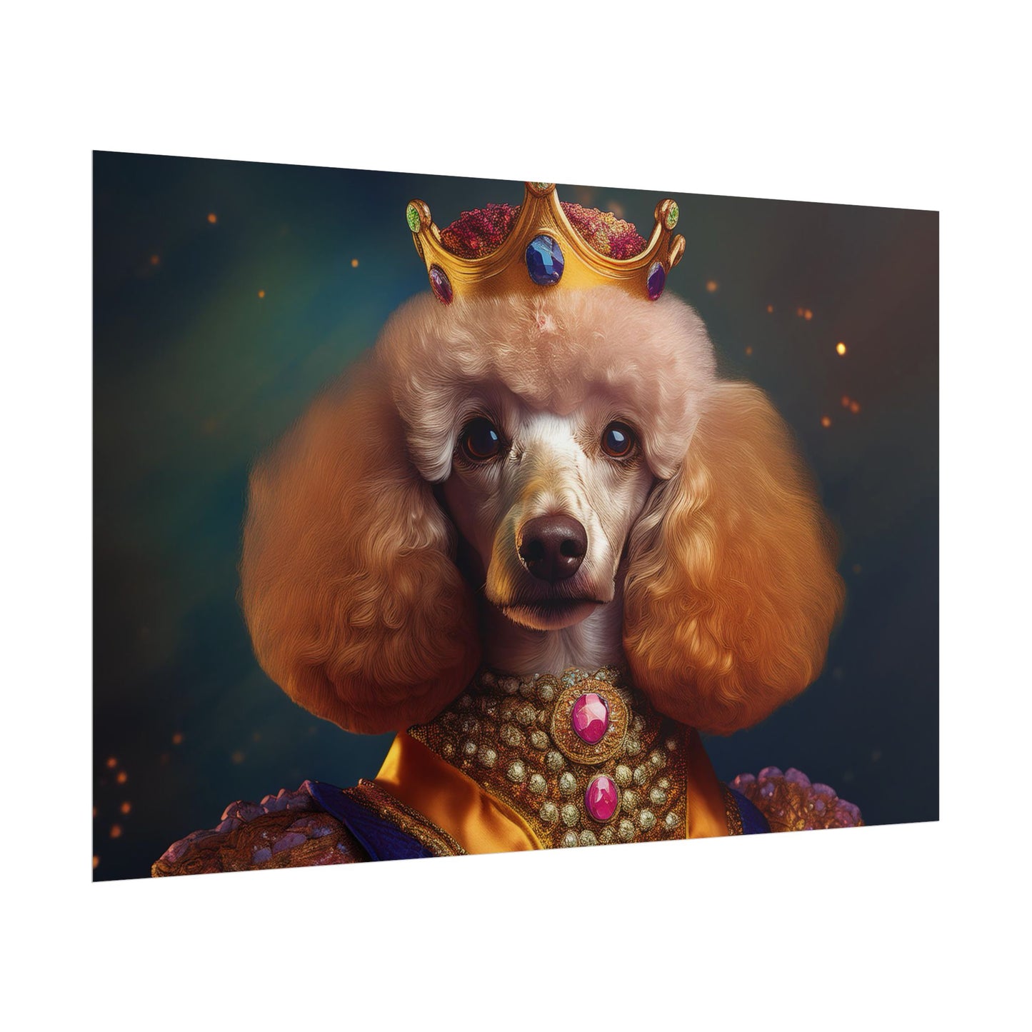 Poodle Dog Renaissance Pet Portrait, Dog Lover Gift, Animal Lover, Home Decor, Wall Art, Wall Print