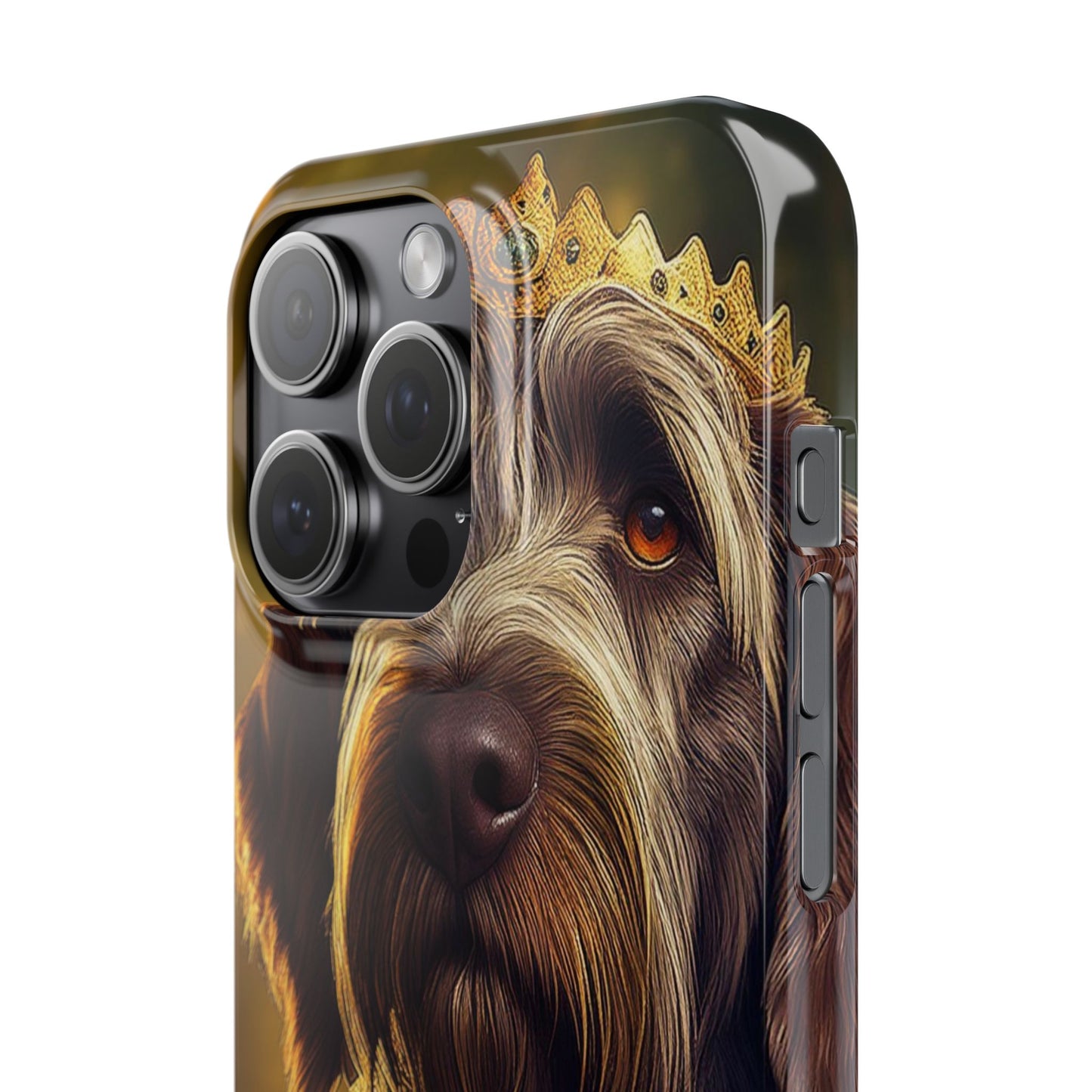 Wirehaired Pointing Griffon Renassaince Dog Portrait Slim Phone Case