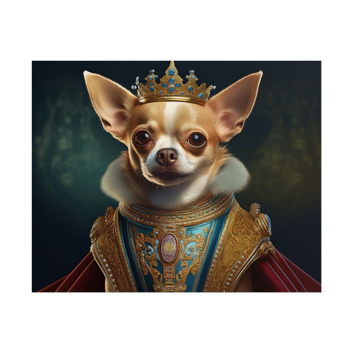 Chihuahua Dog Renaissance Pet Portrait Print | Wall print | Wall art