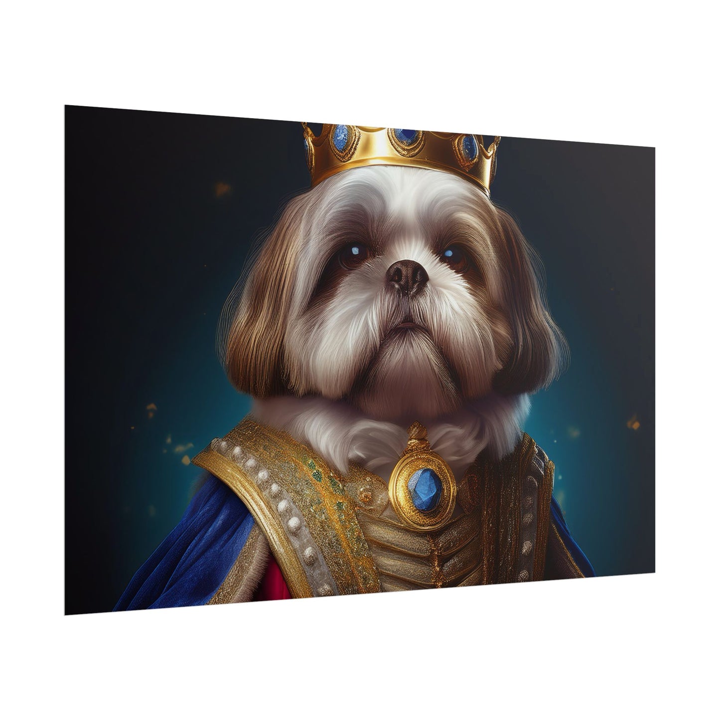 Shih Tzu Renaissance Pet Portrait Print | Dog Lover Wall Art | Dog Memorial Gift | Wall Art | Wall Print