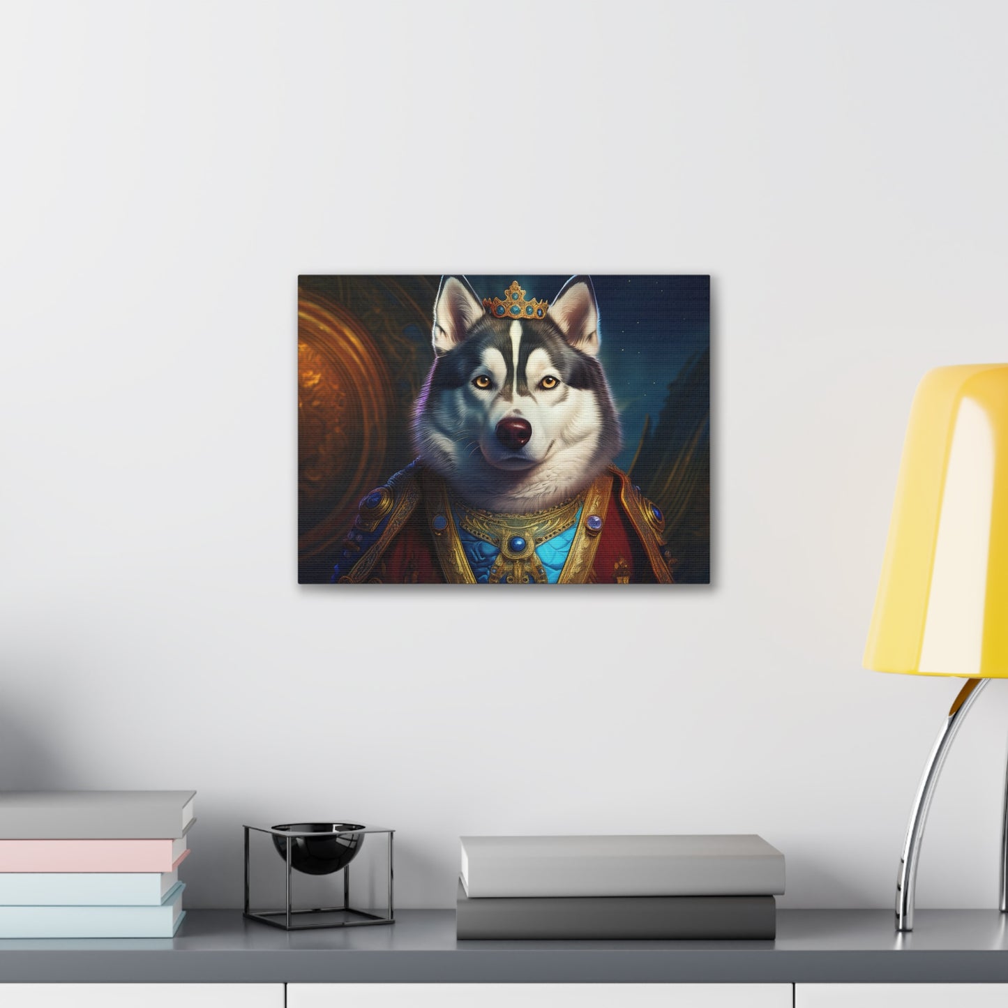 Siberian Husky Renaissance Pet Portrait on Canvas, wall art, wall print, dog portrait, dog art