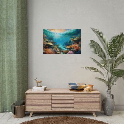 Great Barrier Reef  Australia Coastal Print | Style 2 | Wall Art | Wall Print