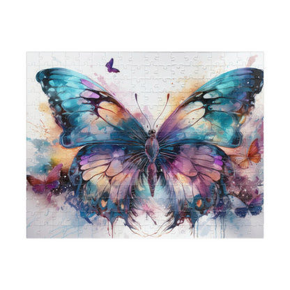 Abstract Watercolor Butterfly Puzzle  | Alcohol Ink Art