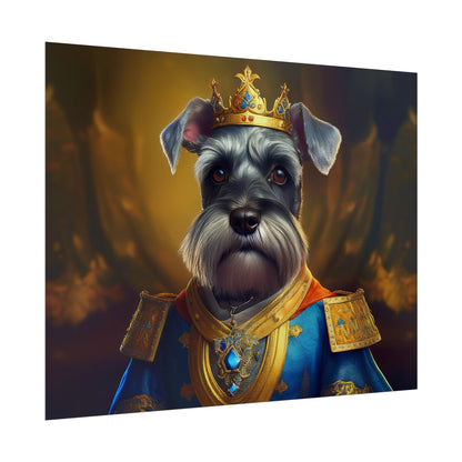 Miniature Schnauzer Dog Renaissance Pet Portrait Art Print | Wall Art | Wall Print