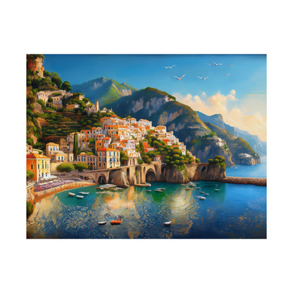 Amalfi Coast Italy Coastal Print | Style 1 | Wall Art | Wall Print