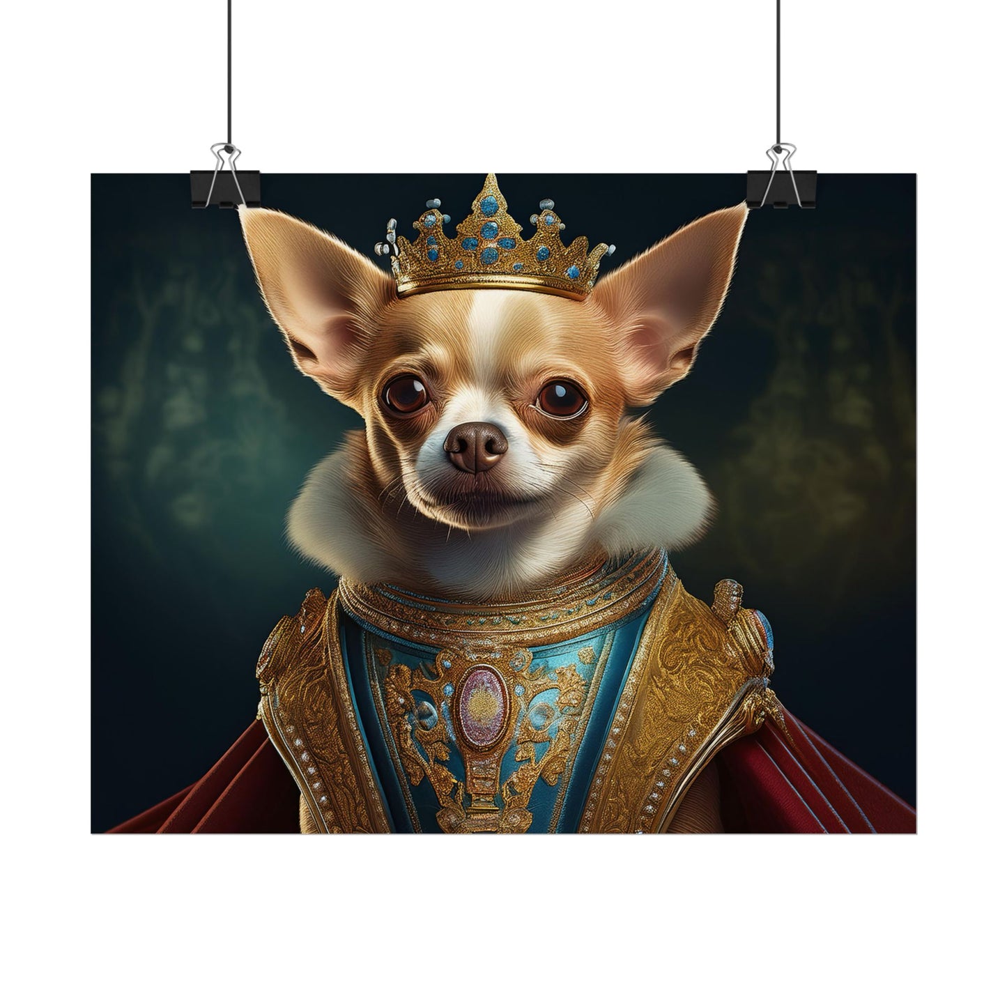 Chihuahua Dog Renaissance Pet Portrait Print | Wall print | Wall art