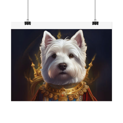 West Highland White Terrier Dog Renaissance Pet Portrait Print, West Highland White Terrier Art Print, Dog Wall Art, Wall Print, Wall Art