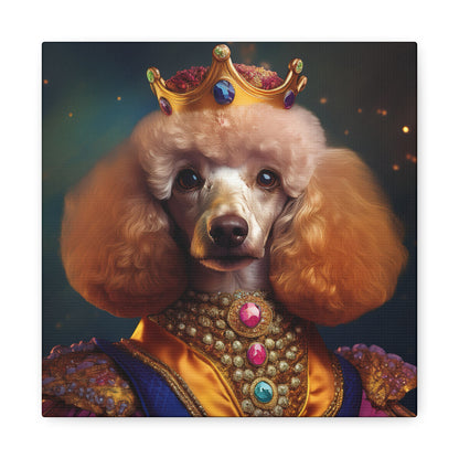 Poodle Pet Dog Renaissance Portrait on Canvas | Wall art | wall print