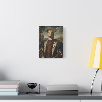 Azawakh Renaissance Portrait Canvas, Pet Lovers Decor, Animal Art Print, Dog Owner Gift, Custom Pet Artwork, Home Wall Art